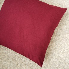 方形坐墊, 紅色