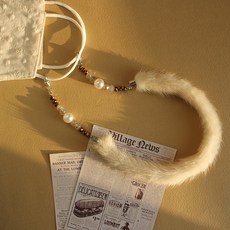 女童絨毛口罩掛繩