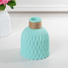 波紋塑膠花瓶, 藍色
