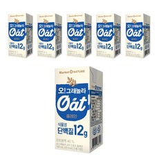 Market O NATURE 格蘭諾拉燕麥奶 原味, 190ml, 6個