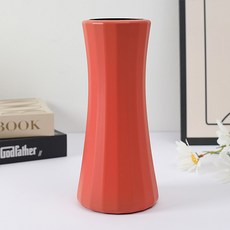 Home Flow 北歐風基本款霧面室內裝飾花瓶, 橘色