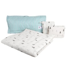 Coney Island 嬰幼兒用 Modern Forest PREMIUM 乳膠午睡被套組 + 尿布袋 + 尿布墊 + 午睡被防水袋