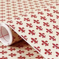 시트나라 Décor 居家裝飾重點壁貼 莉莉紅 55-778, 紅色 + 象牙白