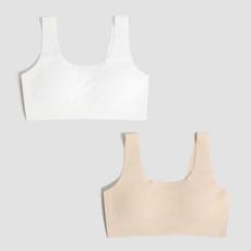 Sosomido 羅紋無鋼圈運動內衣 2入