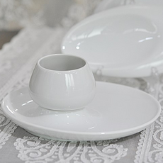 Leichenbach Faramy 茶杯+碟套組 044706-045307, 白色的, 1套