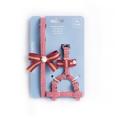 카르노코리아 심플 리본포인트 하네스 세트 M, 레드, 1세트