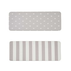 新英實業 PVC 雙面廚房地墊 1.4cm 2入, 小星星