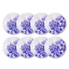 珍珠方晶鋯石寶石亮點鈕扣 Acacia 15mm, 8個, 紫色