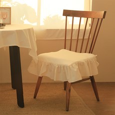 amante Koreng粗布荷葉邊坐墊套, 自然原色