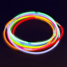 Stupid B.A.B.O 夜光 GLOW IN THE DARK 大型環狀項鍊, 隨機出貨, 8個