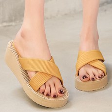 Mubea 女性舒適休閒拖鞋 WS400, 黃色, 240