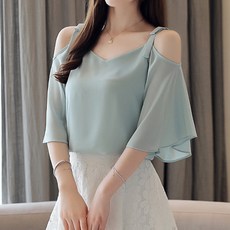 peilit 女款露肩上衣