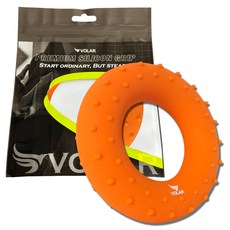 VOLAR 矽膠指壓型握力器 中階款 22.7kg, 橘色, 1個