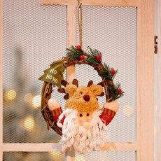 Sonio 花圈懸掛式聖誕室內裝飾, 1個, 07 萬歲雪人