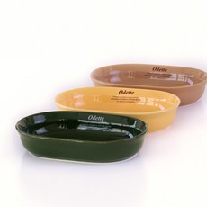 Odette感性字樣烤碗 3件組