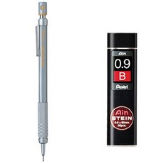Pentel Graph Gear 500 自動鉛筆 PG519 + Ain Stein B 自動鉛筆芯 0.9mm 組合, 1組