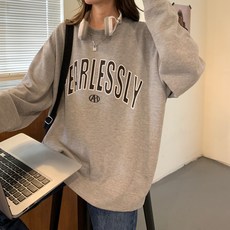 Elsso 女款寬鬆版長袖大學T