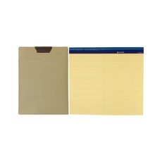 OXFORD Legal Pad B5 50 張 10p + 皮板 B5 套組, 1套, 黃色（帝王墊），隨機發貨（皮板）
