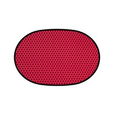 貓咪雙層廁所墊 橢圓形, 紅色