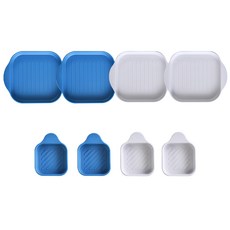 디유 전자레인지용 큐티 나눔접시 세트, 1세트, 네이비플레이트(2P) + 네이비소스볼(2P) + 베이지플레이트(2P) + 베이지소스볼(2P), 네이비 + 베이지