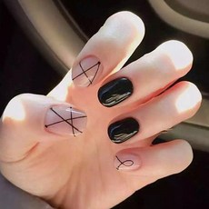 마켓감성 걸크러시 네일 팁, no 9, 4개