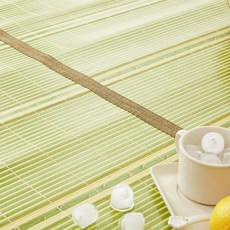 La Pomme 折疊式超寬竹蓆 5mm 2入, 綠色