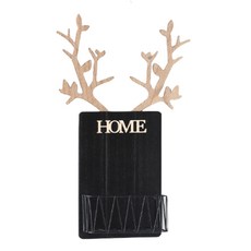 樹枝造型壁掛收納架 YT_RA1144, 黑色, 1層