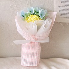 ScentBasket 納骨塔香皂花康乃馨迷你花束, 黃色