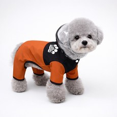 Coco studio 狗狗防風防水Coco Harness胸背帶式雨衣 Puppy Line雙色連身衣