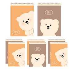 ARTMORE 小熊萬用筆記本 50張, 8個, 隨機出貨