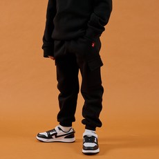 BEVERLY HILLS POLO CLUB 比佛利保羅 兒童款基本口袋刷毛束口褲