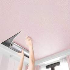 해피마인 시멘트벽 부착가능 냉기차단 접착 벽지 3p, 멜란지 핑크