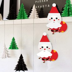 WOW PARTY KOREA 聖誕老人氣球裝飾組, 白色的, 50個