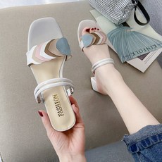 Mubea 女性圖案繫帶涼鞋 WS310, 225, 米色