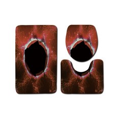 The Flow 立體風景馬賽克幾何浴室地墊組 45 x 75 cm, 21, 1套