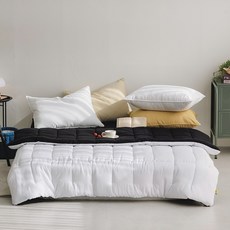 PURE IS ROOM 韓國製馬卡龍四季夾層被, 白色