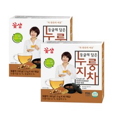 꽃샘 둥굴레 담은 누룽지차 티백, 1.5g, 40개입, 2개
