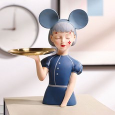 코스튬 서빙소녀 오브제, 블루