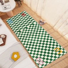 JCP 花卉亮點棋盤格地毯, 文字