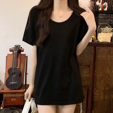 피어니스트 여성용 퓨어 루즈 로우넥 티셔츠