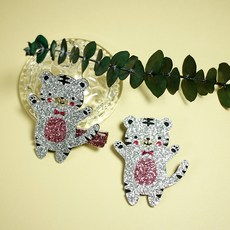 絲綢兒童虎鉗+胸針套組