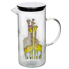 DALLA PIAZZA 耐熱玻璃水瓶, 長頸鹿, 1.3L