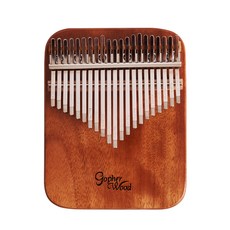 Gopher Wood 防音鍵偏離全實木板式卡林巴琴 基本款 GK-21PM, 1個