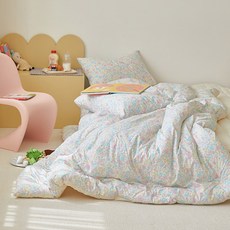 maatila Cotton Candy孩童60支高密度純棉四季被+枕套組, Picnic款