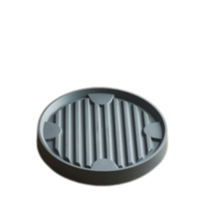 베라망 바퀴가 있는 화분받침대, 먹색, 1개