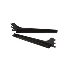 Ovill 25mm間距軌道層板托架 黑色 左 + 右 套組, 1套