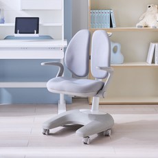 리바트 아동용 프라임 높이조절 스마트 의자 방문설치, 그레이