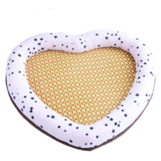 Mompis 可愛心形狗狗貓咪涼墊, 粉紅色, 1個
