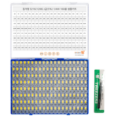 Suin Store 片式電阻器套件 3216 J 類 160 種 x 100p, 1套