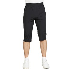 New Eagle 男款涼感七分彈力鬆緊長褲 HW-4514